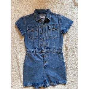 Denim Shorts Jumpsuit from Lioness